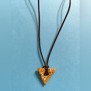 3/$30💜Triangle Dendrite Jasper Necklace